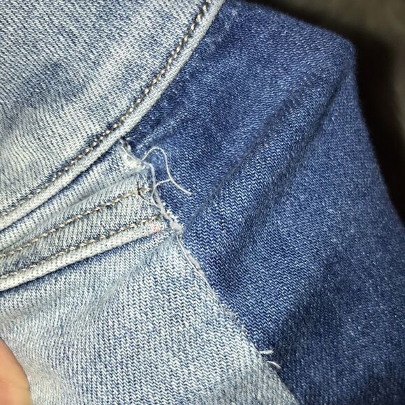 Spanx Distressed Skinny Jeans with Side Stripe Stretch Pull-On Shaping size XS - Picture 9 of 10